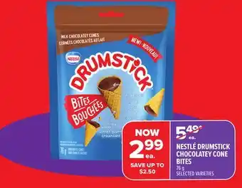 Metro NESTLÉ DRUMSTICK CHOCOLATEY CONE BITES offer