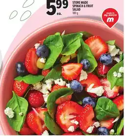 Metro STORE MADE SPINACH & FRUIT SALAD offer