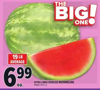 Metro EXTRA LARGE SEEDLESS WATERMELONS offer