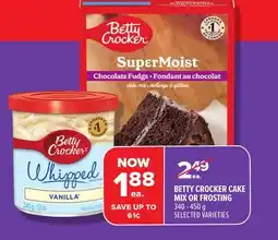 Metro BETTY CROCKER CAKE MIX OR FROSTING offer