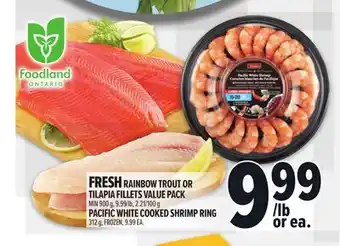 Metro FRESH RAINBOW TROUT OR TILAPIA FILLETS VALUE PACK offer