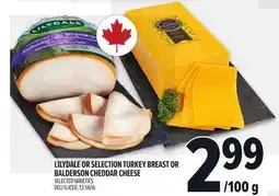 Metro LILYDALE OR SELECTION TURKEY BREAST OR BALDERSON CHEDDAR CHEESE offer