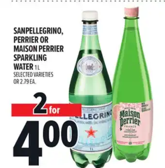 Metro SANPELLEGRINO, PERRIER OR MAISON PERRIER SPARKLING WATER offer