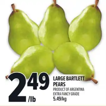 Metro LARGE BARTLETT PEARS offer
