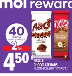 Metro NESTLÉ CHOCOLATE BARS offer