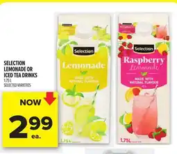 Metro SELECTION LEMONADE OR ICED TEA DRINKS offer