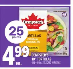 Metro DEMPSTER'S 10 TORTILLAS offer