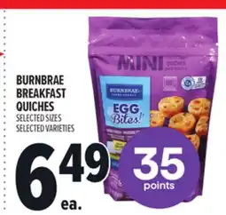 Metro BURNBRAE BREAKFAST QUICHES offer