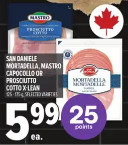 Metro SAN DANIELE MORTADELLA, MASTRO CAPOCOLLO OR PROSCIUTTO COTTO X-LEAN offer