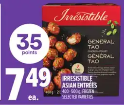 Metro IRRESISTIBLE ASIAN ENTRÉES offer