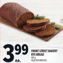 Metro FRONT STREET BAKERY RYE BREAD offer