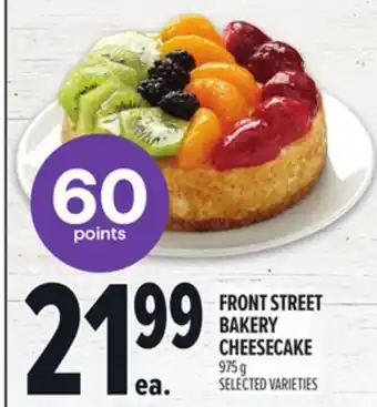 Metro FRONT STREET BAKERY CHEESECAKE offer