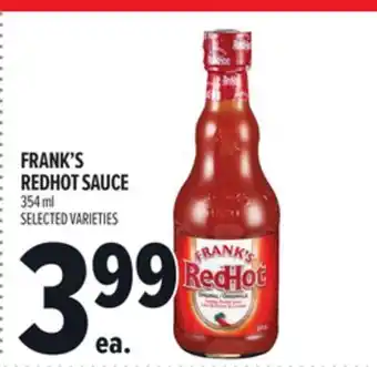 Metro FRANK'S REDHOT SAUCE offer