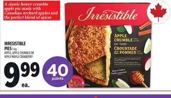 Metro IRRESISTIBLE PIES offer
