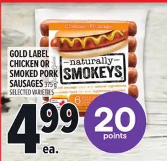 Metro GOLD LABEL CHICKEN OR SMOKED PORK SAUSAGES offer