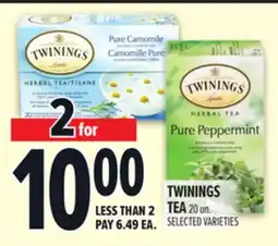 Metro TWININGS TEA offer