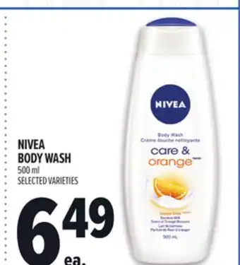 Metro NIVEA BODY WASH offer