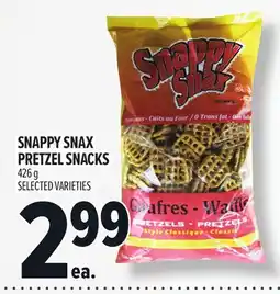 Metro SNAPPY SNAX PRETZEL SNACKS offer