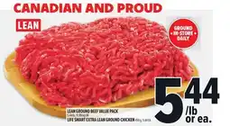 Metro LEAN GROUND BEEF VALUE PACK, LIFE SMART EXTRA LEAN GROUND CHICKEN offer