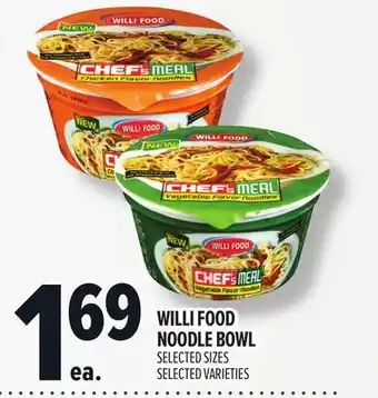 Metro WILLI FOOD NOODLE BOWL offer