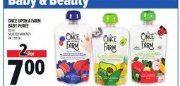 Metro ONCE UPON A FARM BABY PURÉE offer