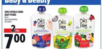 Metro ONCE UPON A FARM BABY PURÉE offer