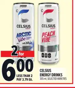 Metro CELSIUS ENERGY DRINKS offer