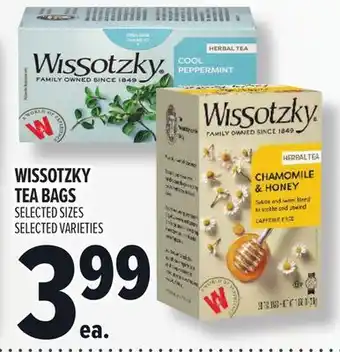 Metro WISSOTZKY TEA BAGS offer