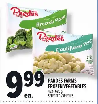 Metro PARDES FARMS FROZEN VEGETABLES offer