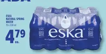 Metro ESKA NATURAL SPRING WATER offer