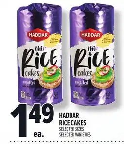 Metro HADDAR RICE CAKES offer