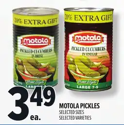 Metro MOTOLA PICKLES offer