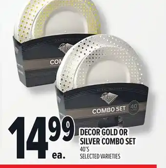 Metro DECOR GOLD OR SILVER COMBO SET offer