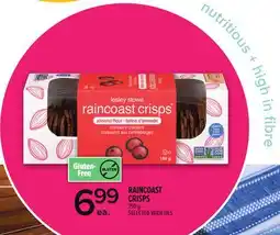 Metro RAINCOAST CRISPS offer