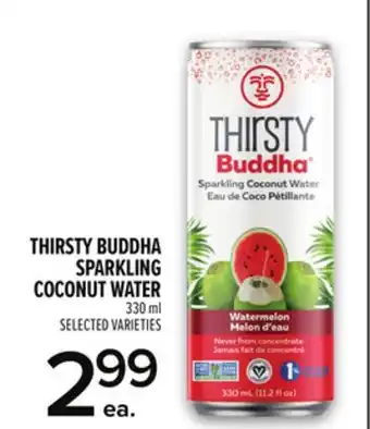 Metro THIRSTY BUDDHA SPARKLING COCONUT WATER offer