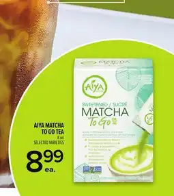 Metro AIYA MATCHA TO GO TEA offer
