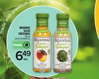 Metro BRIANNAS SALAD DRESSINGS offer
