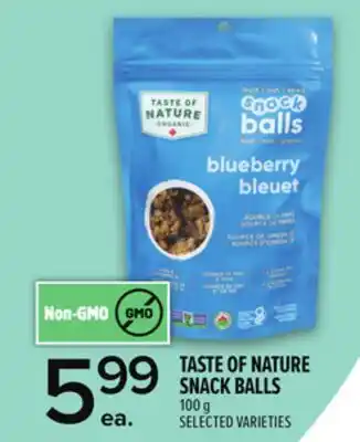 Metro TASTE OF NATURE SNACK BALLS offer