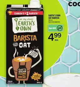 Metro EARTH'S OWN OAT BARISTA offer