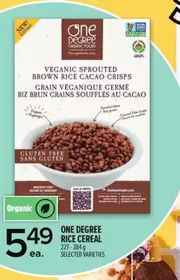 Metro ONE DEGREE RICE CEREAL offer
