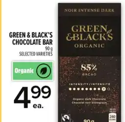 Metro GREEN & BLACK'S CHOCOLATE BAR offer