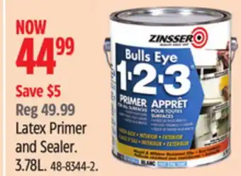 Canadian Tire Latex Primer and Sealer 3.78L offer