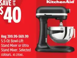 Canadian Tire 5.5-Qt Bowl-Lift Stand Mixer or Ultra Stand Mixer offer