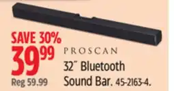 Canadian Tire Proscan 32˝ Bluetooth Sound Bar offer