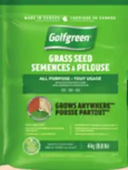 Canadian Tire All-Purpose Grass Seed, 4kg offer
