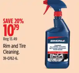 Canadian Tire Simoniz Rim and Tire Cleaning offer