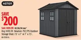 Canadian Tire Newton+ 757/775 Outdoor Storage Shed 7.5˝ x 7˝ or 7˝ x 7.5˝ offer