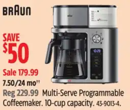 Canadian Tire Multi-Serve Programmable Coffeemaker offer