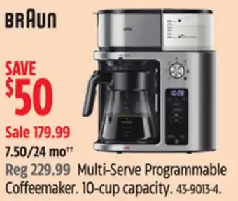 Canadian Tire Multi-Serve Programmable Coffeemaker offer