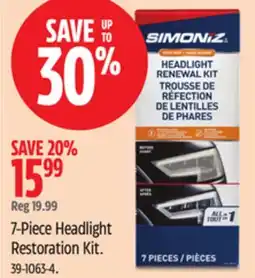 Canadian Tire 7-Piece Headlight Restoration Kit offer